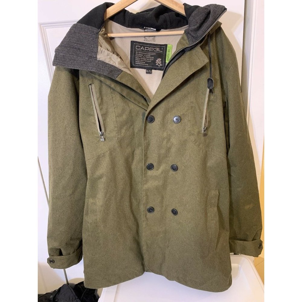 Ride CAPP3L Snowboard Jacket Men’s Sz XL Strata HD‎ Ski Tan